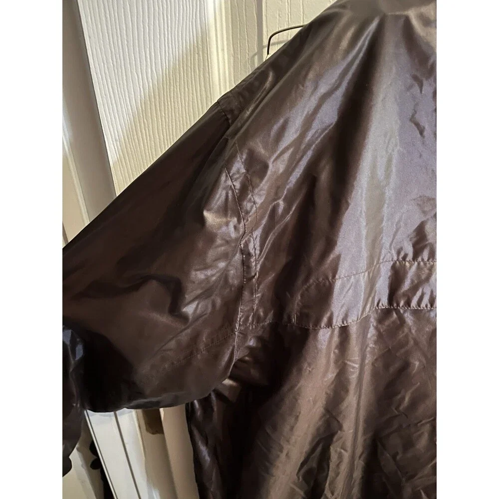 Rocawear Men’s Windbreaker Jacket Brown Nylon Full-Zip 3XL - Light Outerwear
